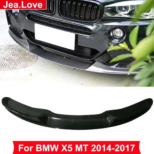 MP Style Real Carbon Fiber Front Lip Bumper Diffuser Car Body Modification Kits Parts For BMW X5 MT 2014-2017