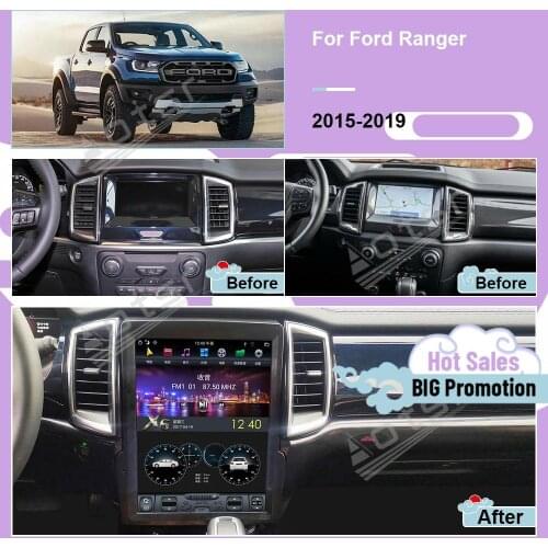 128G Tesla Screen Multimedia Stereo Android 9 Player For Ford Ranger 2015 2016 2017 2018 2019 2020 2021 Navi Car Radio Head Unit