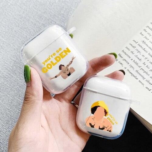 Harry Styles Golden Soft Silicone Cases For Apple Airpods 1/2 Protective Case Bluetooth Wireless Earphone Cover For Airpods Pro