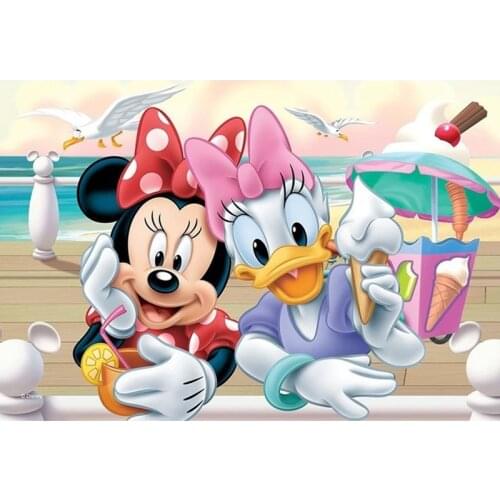 Minnie Donald Duck 5D Mosaic Diamond Painting Disney DIY Cross Stitch Kits Diamond Embroidery Full Drill Room Decor Rhinestone