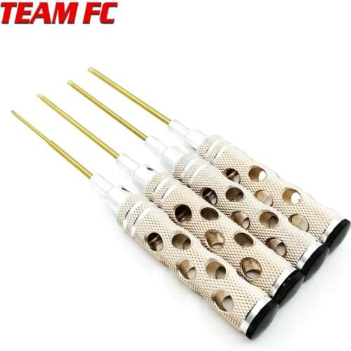 RC Tools 4pcs hex screw driver set titanium plating hardened 1.5 2.0 2.5 3.0mm screwdriver For helicopter toys S202