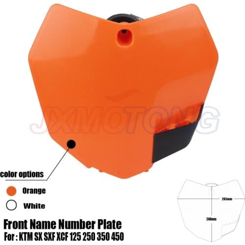 Front Name Number Plate For KTM 2013-15 SX SXF XCF 125 250 350 450 EXC 350 450 530 XCW XCF Dirt Bike Motocross Enduro