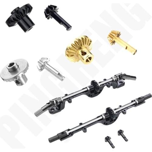 Metal Front & Rear Axle Drive Gears for MN40 90 96 99 99S 1:12/WPL B14 16 24 36 C14 24 34 1:16RC Car General Upgrade Accessories
