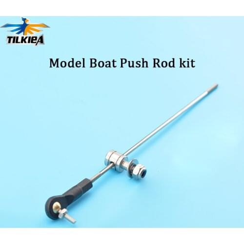 RC Model Boat Push Rod Kit Include M2 Plastic Rod End + Linkage Stoppers + M2 Pull Rod For Servos