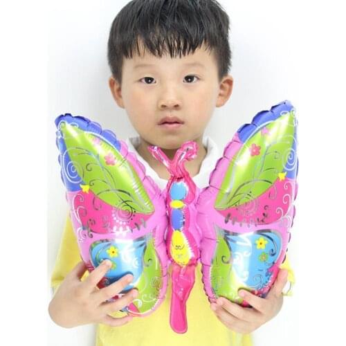 50Pcs/Bag Theme Balloons Elastic Easy to Store Insects Series Cute Pattern Aluminium Balloons for Kids Festival Birthday Decor