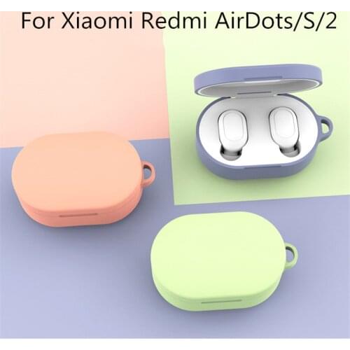 Silicone Earphone Case for Xiaomi MI Redmi AirDots S 2 Headphones Cover TWS Bluetooth Earphone Wireless Headset Shell