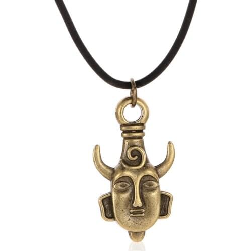 Supernatural Dean Necklaces Leather Rope Pendant Chain Necklace Winchester Jensen Ackles Amulet Pendant Vintage Jewelry