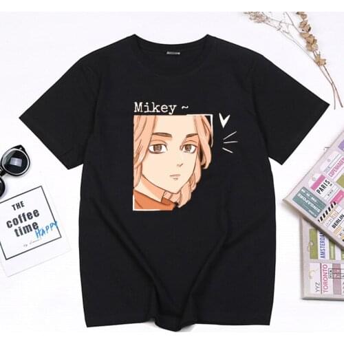 Hotspot Manga Tokyo Revengers Printed Summer Tshirt Funny Kawaii Mikey Graphic Tops Hip Hop Harajuku Aesthetic Punk Clothes