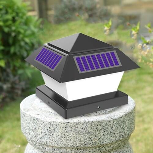 Outdoor Solar Pathway Column Lamp Waterproof Landscape Lights for Garden Gate Landscape Courtyard Lighting Decor