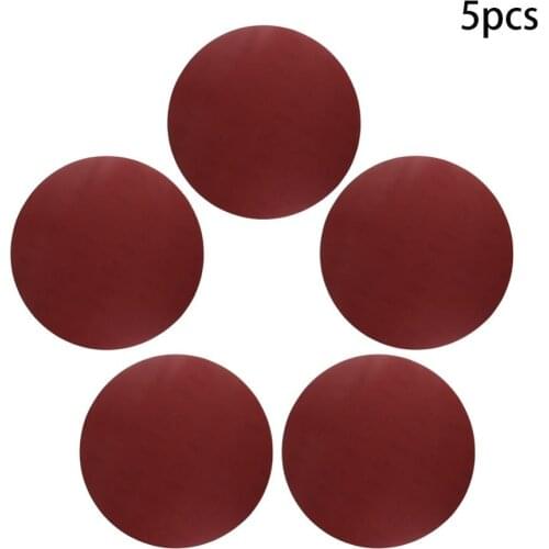 Utoolmart Grit 400/600/800 Adhesive Back Sandpaper 12-inch No Hole Alumina Red Abrasive Grinding Polishing Tool 2/5/8pcs