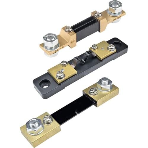 External Shunt FL-2 300A 200A 100A 50A 30A 20A 10A 75mV Current Meter Shunt Resister for 12V Digital Voltmeter Ammeter Wattmeter