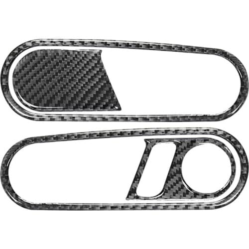 For Beetle 2012 2013 2014 2015 2016 2017 2018 2019 Carbon Fiber Interior Door Handle Pull Frame Cover Trim