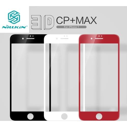 For iPhone 7/7 Plus Nillkin Amazing CP+ MAX Full Cover Tempered Glass 9H 3D Curved Screen Protector Film for iPhone 7 7Plus