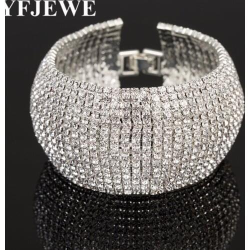 Women Bracelets Silver color Gold Bracelets Bangles Bridal Wedding Party Jewelry B122