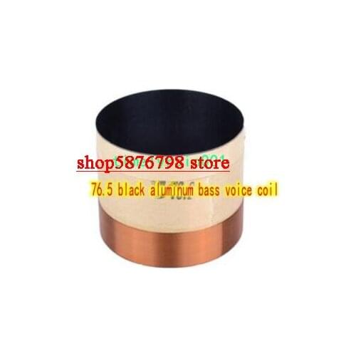1pcs 76.2mm 8ohm 8Ω BASV Black aluminum skeleton speaker bass voice coil