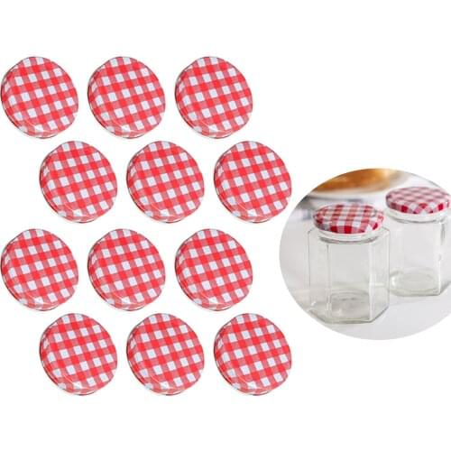 12Pcs 7cm Round Regular Mouth Canning Lids for Ball, Split-Type Metal Jar Lids for Canning and Food Storage Wide Mouth Colorful