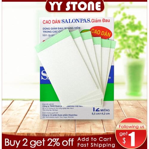 Vietnam Patchs Meridians Lumbar Pain Relief Back/Neck Muscular for joints Pain relieving Health Care 12pcs/bag