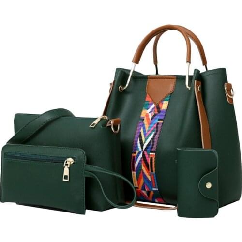 4 Pcs/set Women Handbag 2018 Messenger Bags For Ladies Fashion Shoulder Bag Lady PU Leather Casual Female Shopper Tote Sac Femme