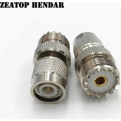 50Pcs Brass UHF SO239 Female Jack to TNC Male Plug RF Straight Coaxial Adapter UHF / TNC Connector