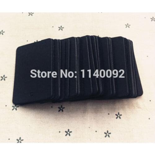 Free shipping 500 pcs a lot blank 350 gsm black paper tag 3.5x5cm/baking price tag/handmade soap tag/gift packing tag/labels