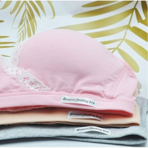 Maternity Pregnancy Bra Femme Nursing Top For Feeding Women Clothes Organic Cotton Breastfeeding Brassiere Underwear Back Soft