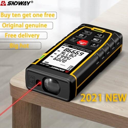 Sndway laser rangefinder distance meter 40m 50m 70m 100m 120m electronic roulette digital trena laser tape measure range finder