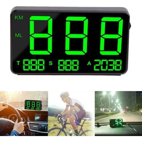 DC 50-120mA GPS Speedometer MPH HUD KM/h Over Speed Warning Digital Display Universal for Cars Motorcycles Trucks