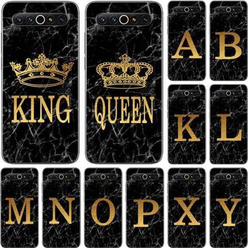 Phone Case for Meizu 17 16 16S 15 Pro Plus Lite Marble Golden alphabet background Soft Print Cover Fundas