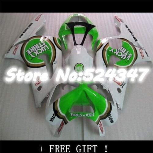 Hey-Newest green white Fairing for KAWASAKI Ninja ZX6R 03 04 ZX6R 2003 2004 ZX 6R ZX-6R 636 2003-2004 for Ninja