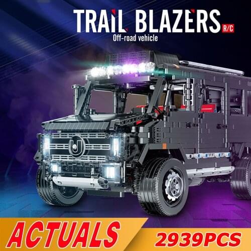 MOYU Technical Trucks MOC Motorzied Nomadism RV Motorhome Building Blocks Off-Road Vehicle Bricks DIY Toys Kids Christmas Gifts