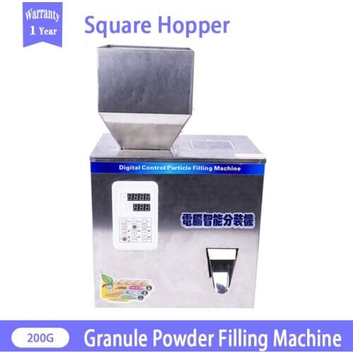 200G Granular Powder Filling Machine Automatic Weighing Machine Tea Seed Wolfberry Granule Square Hopper Dispensing Machine