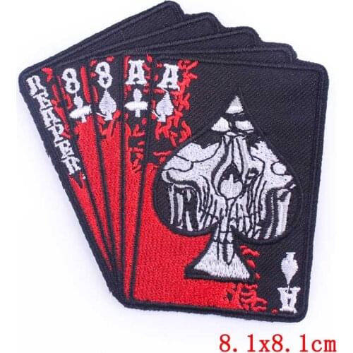 Nirvana Hippie Patch Embroidery Patches For Clothing Joker Patch Iron On Patches Poker Badge Stripe Sewing Garment Accessories
