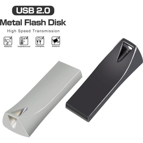 Fashion Metal USB 2.0 flash drive 4GB 8GB 16GB 32GB 64GB Personalise Logo 128gb Pen Drive USB Pendrive Memory Stick U disk gift
