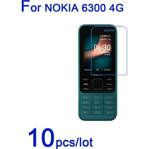 10pcs/lot Soft Screen Protectors films Cover for Nokia 6300 4G Clear/Matte/Nano Anti-Explosion Guard Films for Nokia 6300 4G LCD