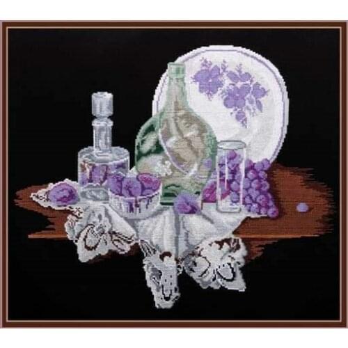 Sewing kit Still life With Plums fruit Top Quality Embroidery Needlework 14CT Unprinted Art Cross Stitch Kits DIY Handmade Decor