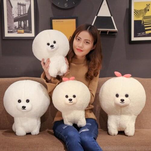 New Cute Couple Bichon Plush Toy Toys for Children Girl Gift Home Decor Birthday Gift