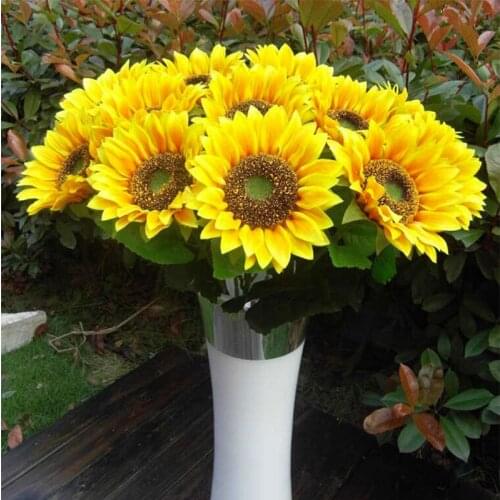 Single Large Sunflower Simulation Sun Flower Floor Flower Decorative Floral Floor Floral Farm Home Flower
