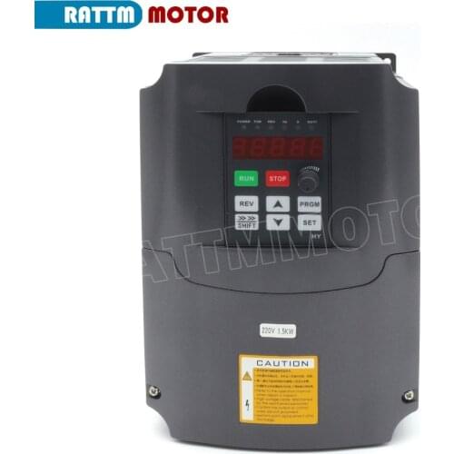 Variable Frequency VFD Inverter 1.5KW 220V or 380V Output 3 phase 400Hz 7A/4A & 2m Extension cable