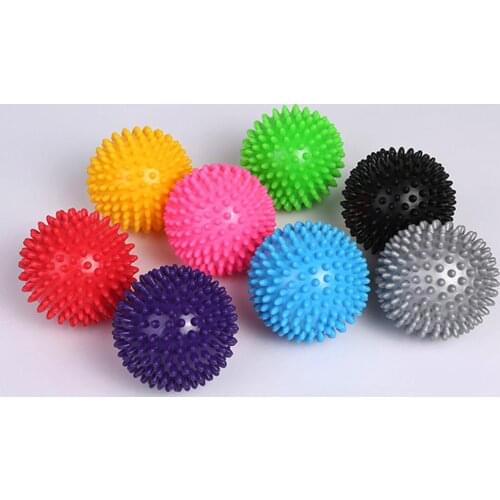 PVC Spiky Massage Ball Trigger Point Sport Fitness Hand Foot Pain Stress Relief Fitness Accessories Muscle Relax Ball 5 Colors