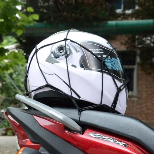 Motorcycle Helmet Net bags Pocket Elastic Rope Motorcycle Modified Parts Fuel Tank Net Three-Strand Side Net