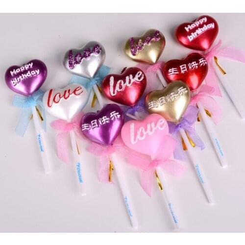 Birthday candles marriage proposal heart-shaped creative