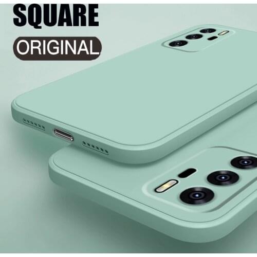 LOVECOM Ultra Thin Square Solid Color Phone Case For Huawei P40 P30 Pro Mate 40 30 Honor 30 Nova 7 8 Soft Liquid Silicone Cover