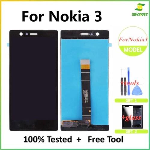 For Nokia 3 Nokia N 3 LCD Display Touch Screen Digitizer Assembly Repair Replacement + gift For Nokia3 N3 TA-1032 LCDs Screen