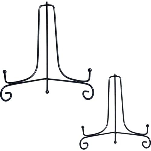 1 pcs Iron Easel Classic Display Stand Bowl Plate Photo Frame Book Artwor 4 inches 10.5cm CNIM Hot