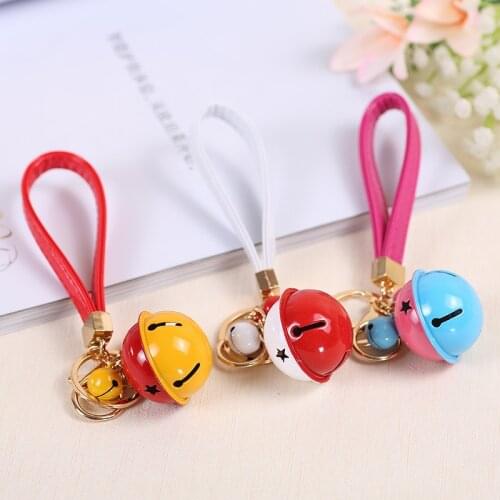 1PCS Fashion Exquisite Simple Lovely Cartoon Minions Keychain For Women Bag Key Ring Car Bells Cute Friends Girl Jewelry Gift