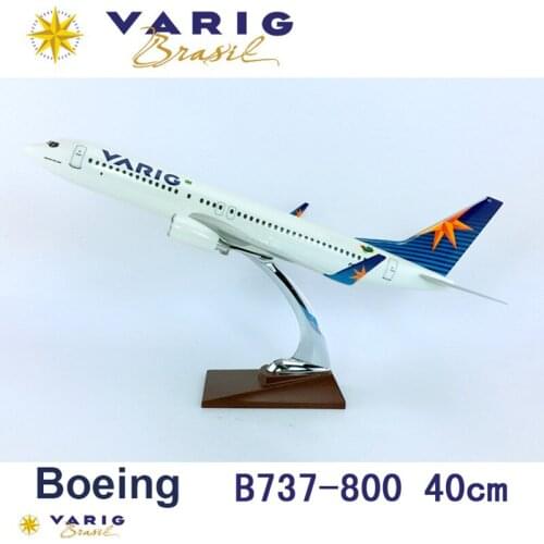 1/100 scale 40cm perfect Boeing B737-800 VARIG Brazil airlines airplane model toys diecast plastic alloy plane gifts for kids