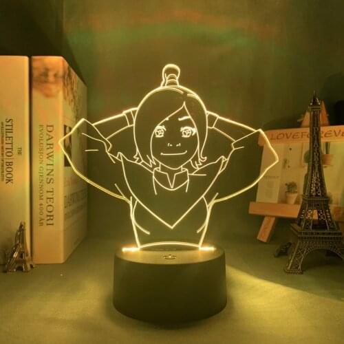 Avatar Ty Lee 3d Lamp Acrylic Led Night Light Avatar The Last Airbender for Kids Child Bedroom Decor Nightlight Gift