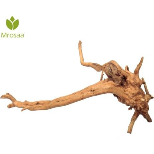 Mrosaa 1PC Natural Wood Fish Tank Driftwood Natural Tree Trunk Driftwood Aquarium Fish Tank Plant Aquario Aquarium Decoration
