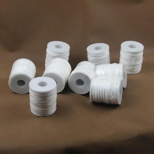 1 Roll Candle Wick Core with Wick Sustainer Tabs Candles Making Tools Set for DIY Soy Paraffin Candle Making