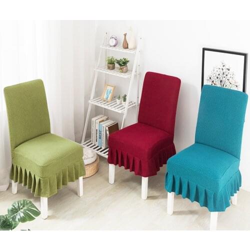 Polar Fleece Chair Cover For Wedding Dining Room Office Banquet Housse De Chaise Chair Cover Fundas Para silla Gamer Chair Cover